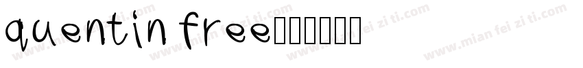 quentin free字体转换